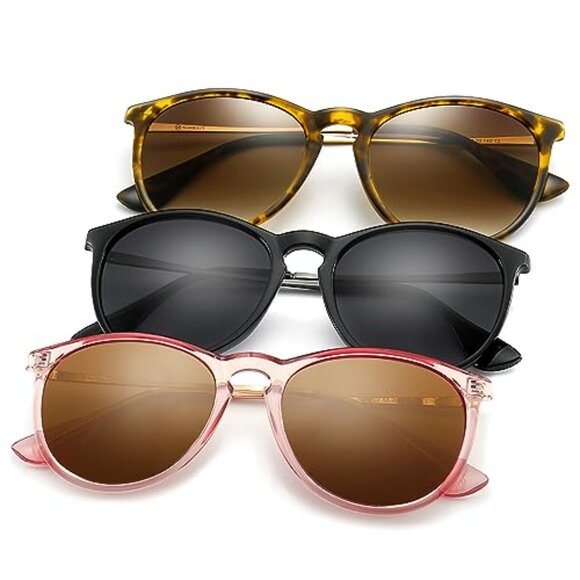 Vintage Round Sunglasses Retro Classic Trendy Polarized UV400 Lightweight main image 7